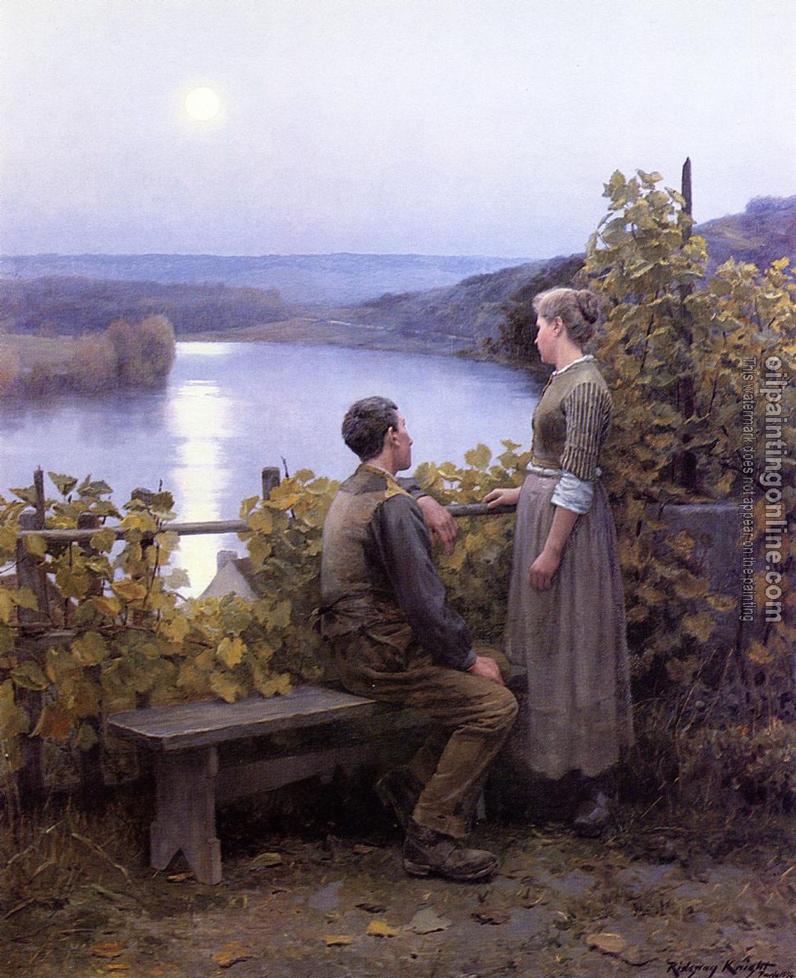 Daniel Ridgway Knight - Summer Evening